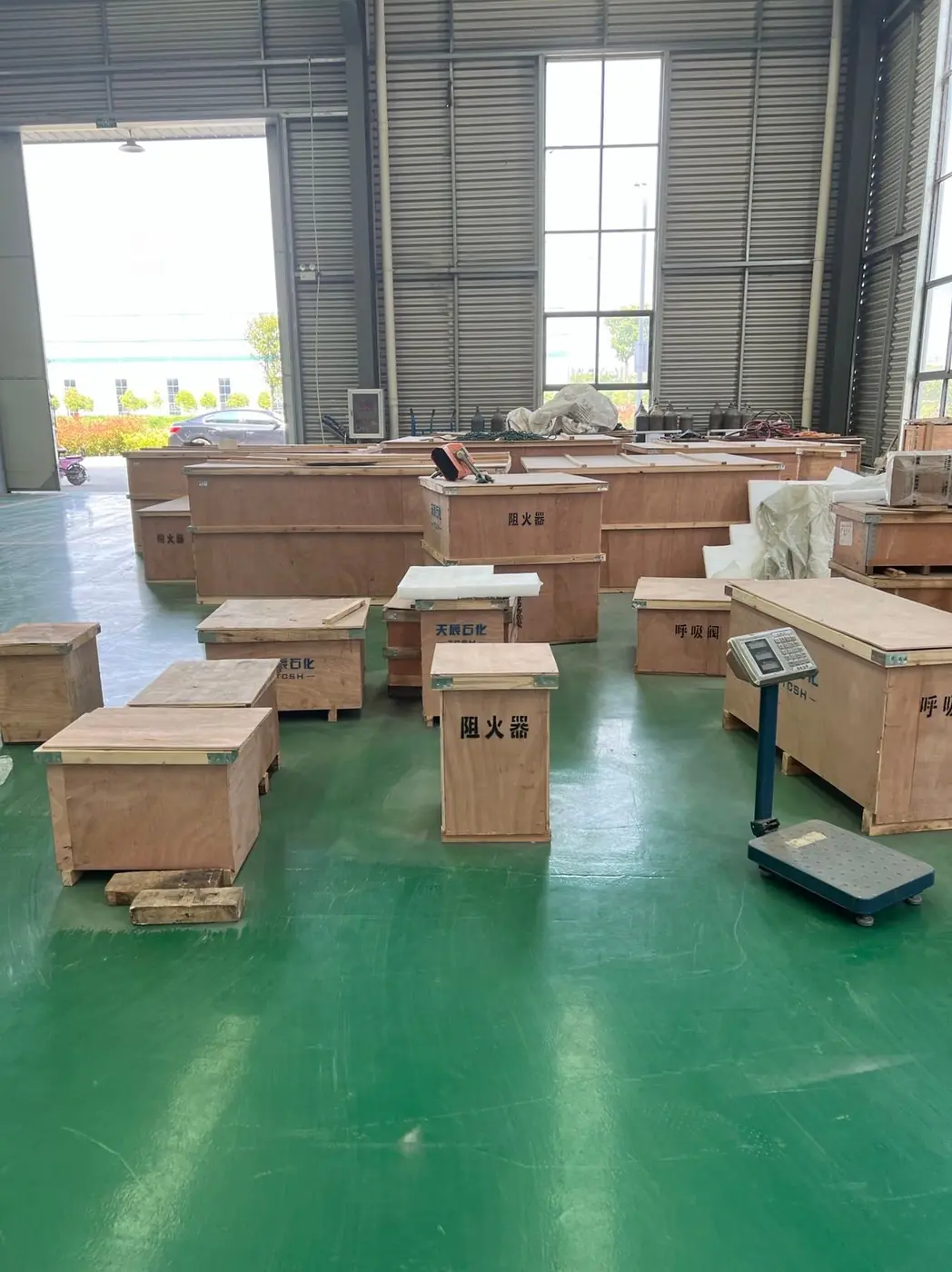 Panxin Machinery product packing area
